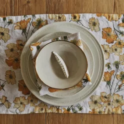Bertioli By Thyme Table Linens Yellow Rose Placemat