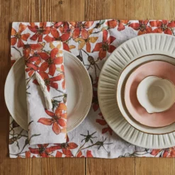 Bertioli By Thyme Table Linens Wild Rose Placemat