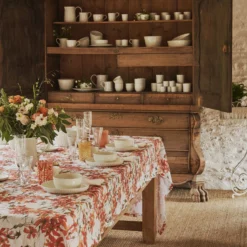 Bertioli By Thyme Table Linens Wild Rose Table Cloth