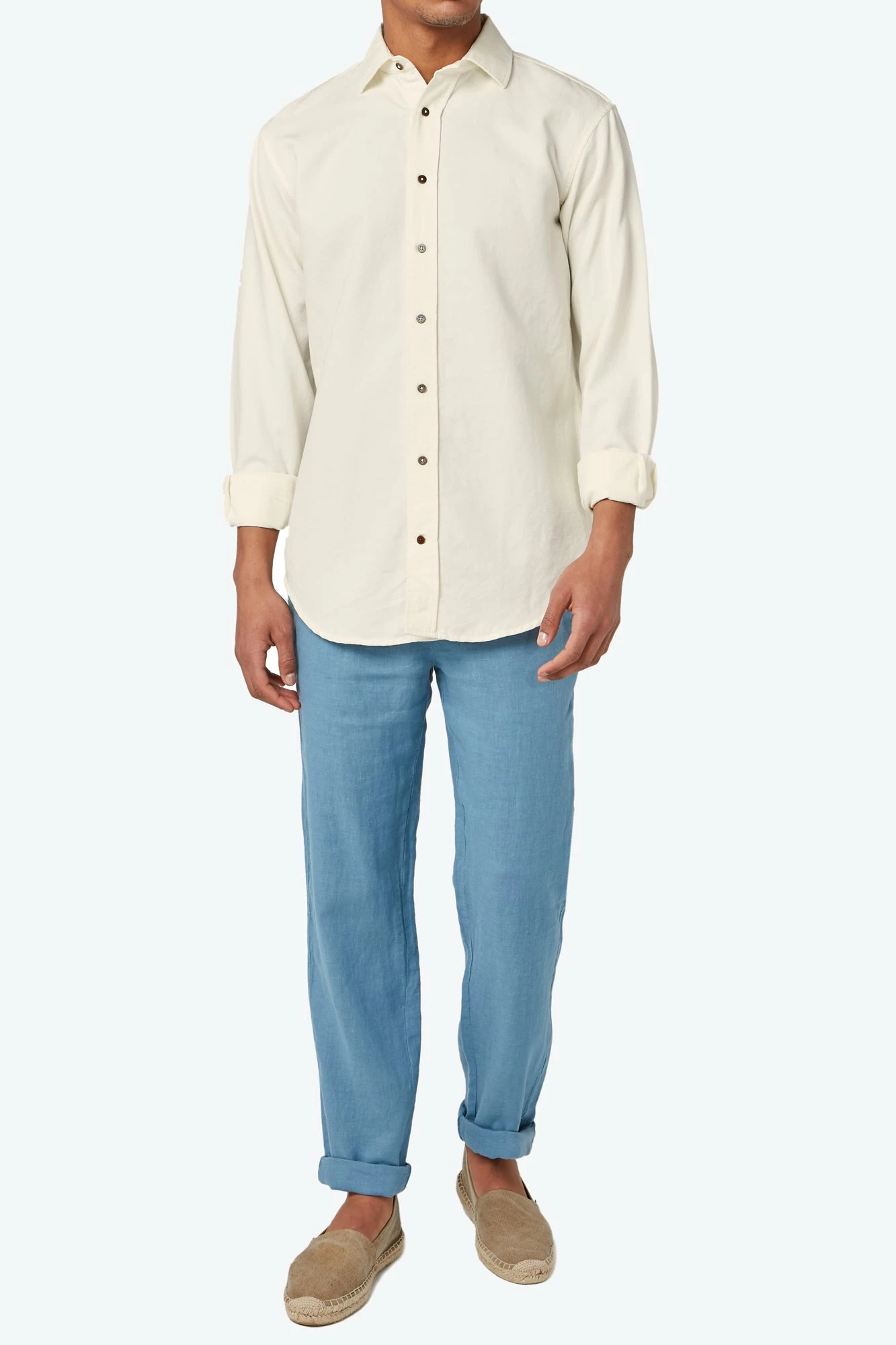 Love Brand Linen Trousers French Blue 4 Love Brand Linen Trousers French Blue