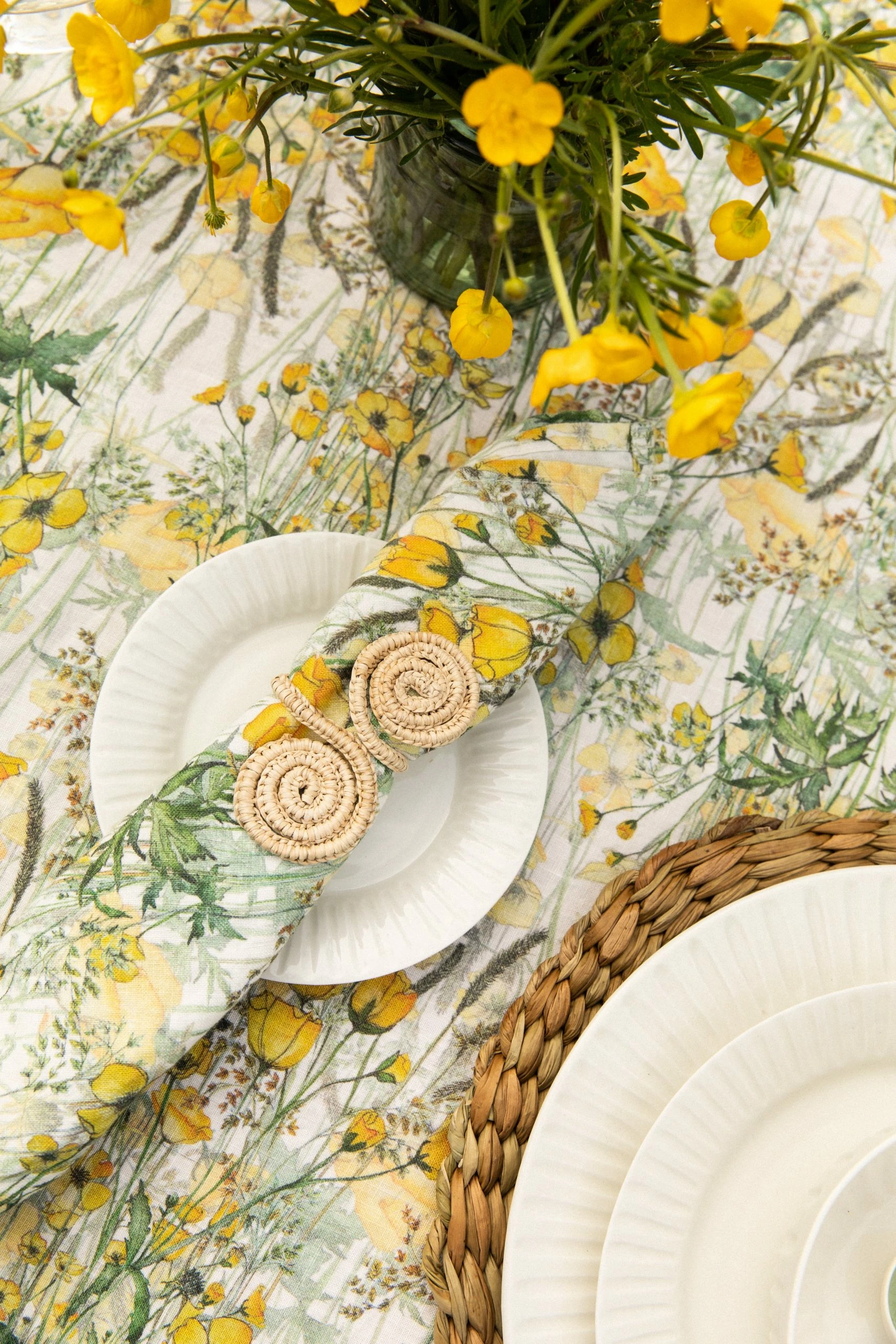 Bertioli By Thyme Table Linens Buttercup Linen Napkin 5 Bertioli By Thyme Table Linens Buttercup Linen Napkin