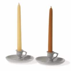 Gold And Black Candles Pair Of Beeswax Candles Candles And Candlesticks