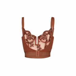 Coutille Scoop Back Bustini In Amaranth