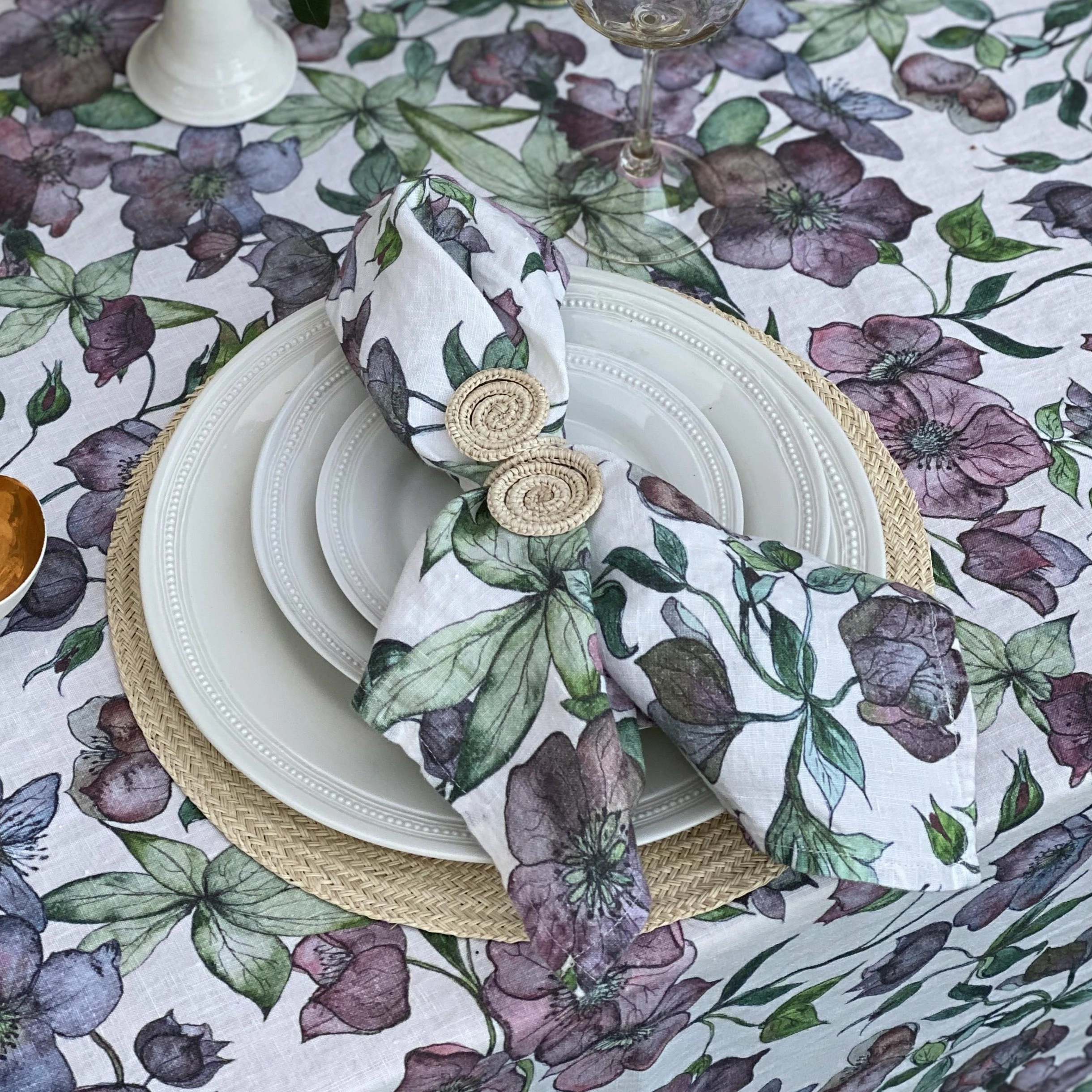 Colombia Collective Sandra Woven Napkin Ring Woven Tableware 4 Colombia Collective Sandra Woven Napkin Ring Woven Tableware