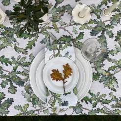 Bertioli By Thyme Oak Leaf Linen Napkin