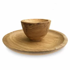 Thyme Hand Turned Wooden Nibble Bowl