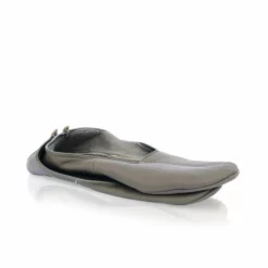 Thyme Leather Slippers In Olive