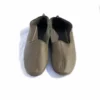 Thyme Leather Slippers In Olive 2 Thyme Leather Slippers In Olive