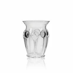 Thyme Glassware Dot Vase In Clear