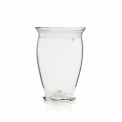 Thyme Spiral Line Glass Vase In Clear Glassware
