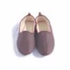 Thyme Leather Slippers In Burgandy 1 Thyme Leather Slippers In Burgandy