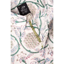 Wild Rose Block Printed Shirt-Zabibu Menswear