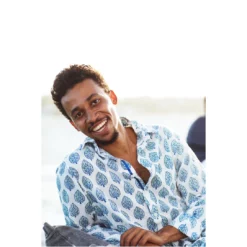 Wild Rose Menswear Block Printed Shirt-Ol-Tarakwa 7 Wild Rose Menswear Block Printed Shirt-Ol-Tarakwa