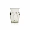 Thyme Glassware Dot Vase In Smoke