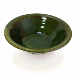 Thyme Ceramics Farmhouse Bowl With Text In Green