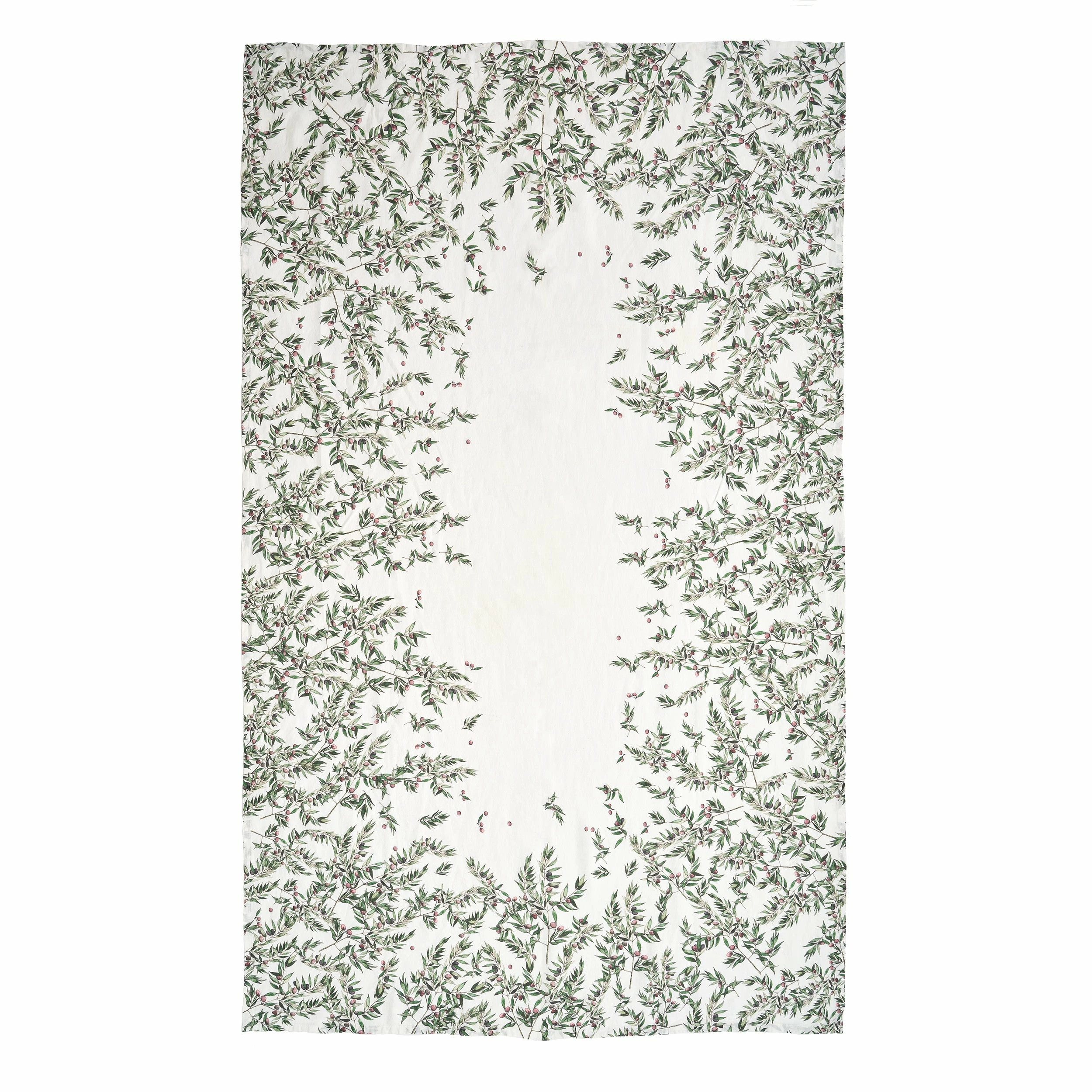 Bertioli By Thyme Olive Border Linen Table Cloth 3 Bertioli By Thyme Olive Border Linen Table Cloth