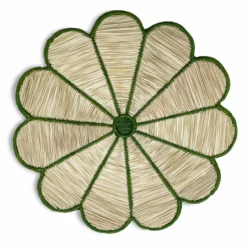 Colombia Collective Conchita Woven Placemat - Green Placemats