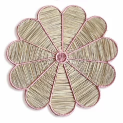 Colombia Collective Conchita Woven Placemat - Rose Pink Placemats