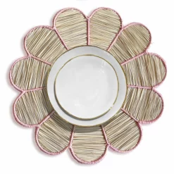 Colombia Collective Conchita Woven Placemat - Rose Pink Placemats