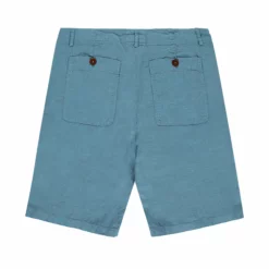 Love Brand Linen Shorts In French Blue