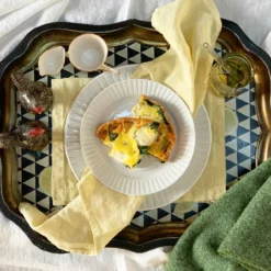 Bertioli By Thyme Table Linens French Vanilla Linen Placemat