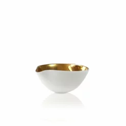 Thyme Ceramics Shiny Gold Heart Bowl
