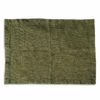 Bertioli By Thyme Dark Green Linen Placemat Table Linens