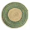 Mmaa Social Multi Green Ring Hand Woven Straw Placemat Placemats 1 Mmaa Social Multi Green Ring Hand Woven Straw Placemat Placemats