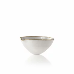 Thyme Ceramics Heart Bowl With Gold Rim