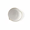 Thyme Ceramics Heart Bowl With Gold Rim