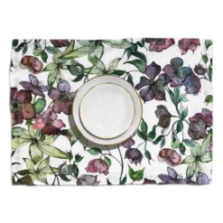 Bertioli By Thyme Hellebore Linen Placemat Table Linens