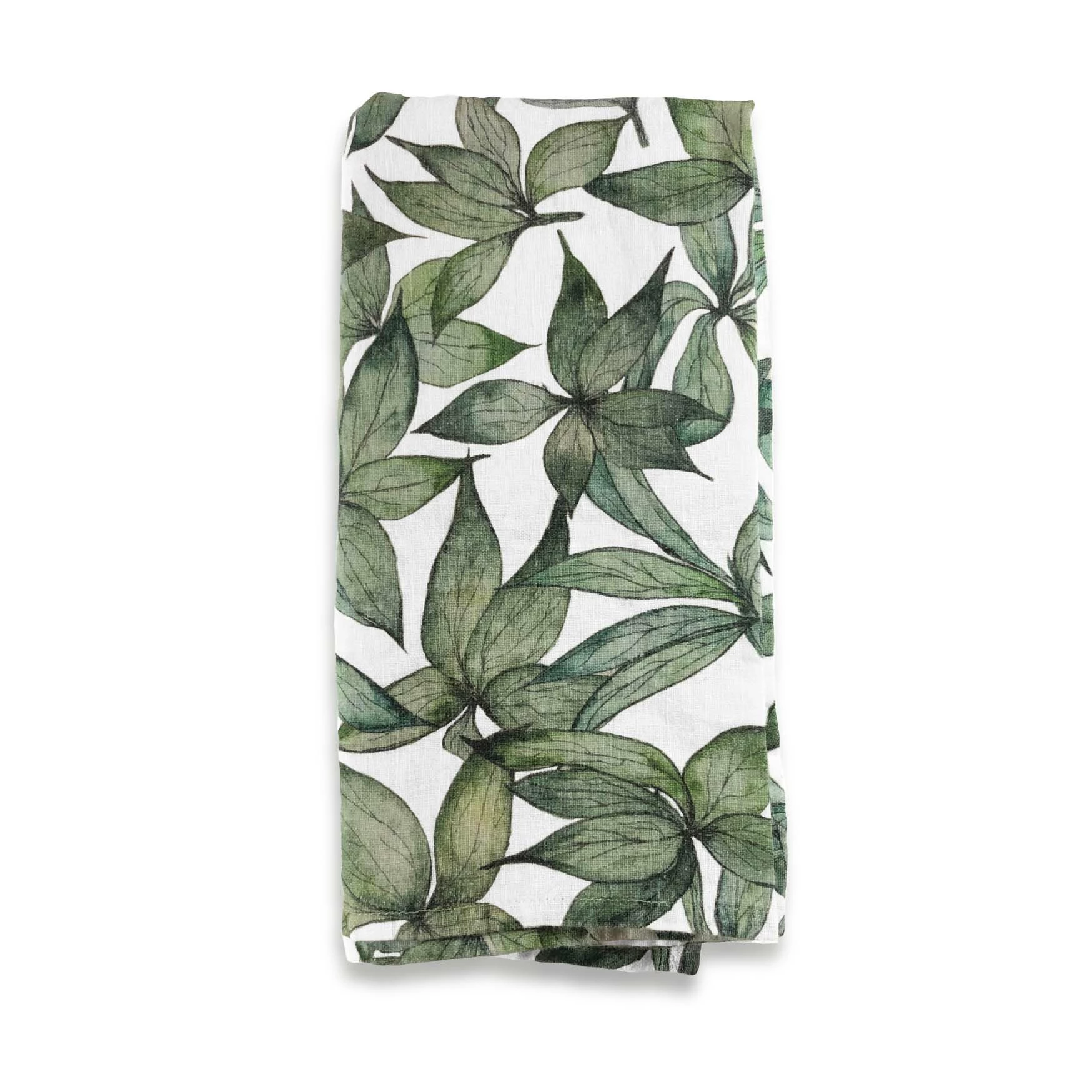 Bertioli By Thyme Table Linens Hellebore Leaves Linen Napkin 4 Bertioli By Thyme Table Linens Hellebore Leaves Linen Napkin