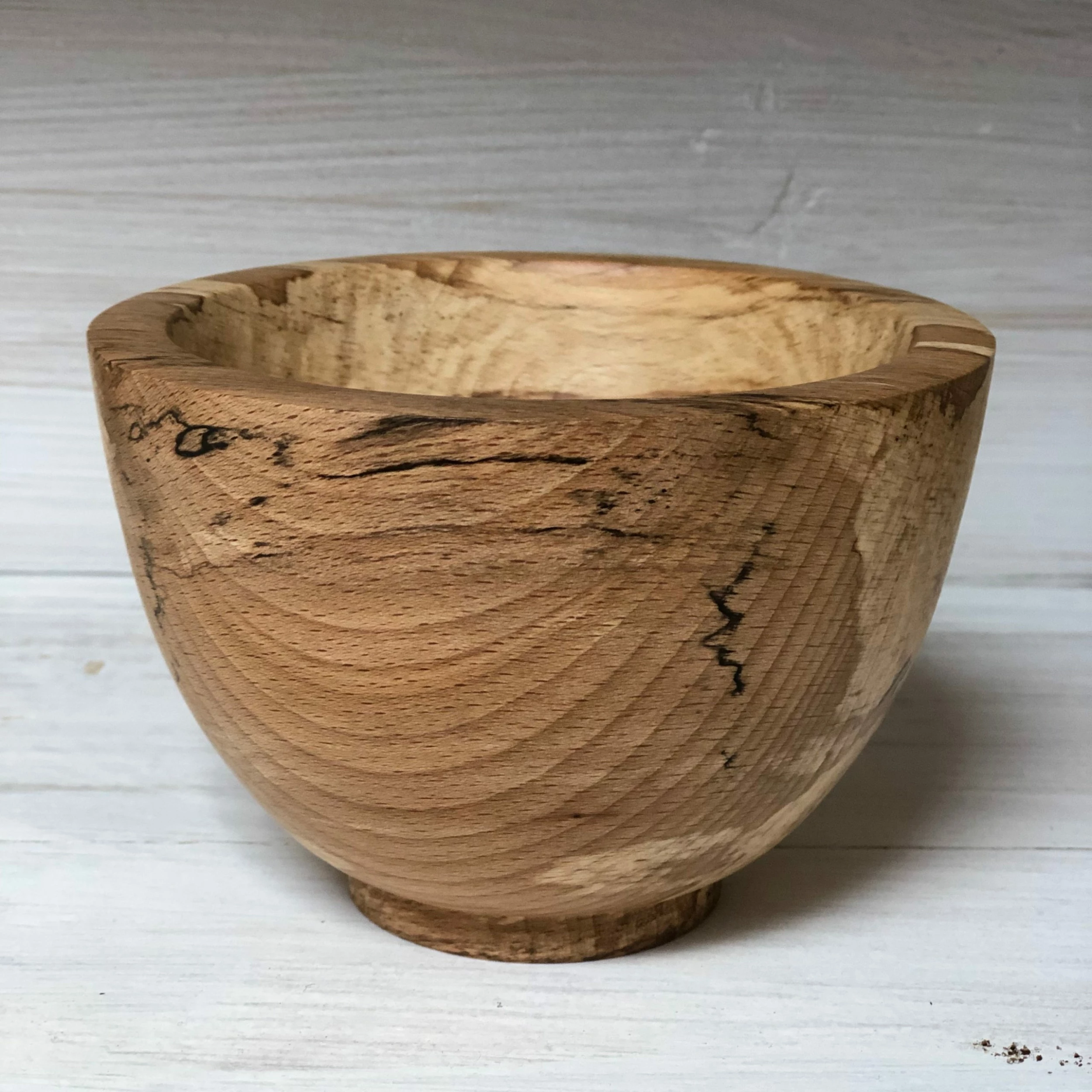 Thyme Hand Turned Wooden Nibble Bowl 5 Thyme Hand Turned Wooden Nibble Bowl