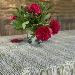 Bertioli By Thyme Green Stem Linen Table Cloth