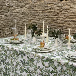 Bertioli By Thyme Oak Leaf Linen Table Cloth Table Linens 10 Bertioli By Thyme Oak Leaf Linen Table Cloth Table Linens