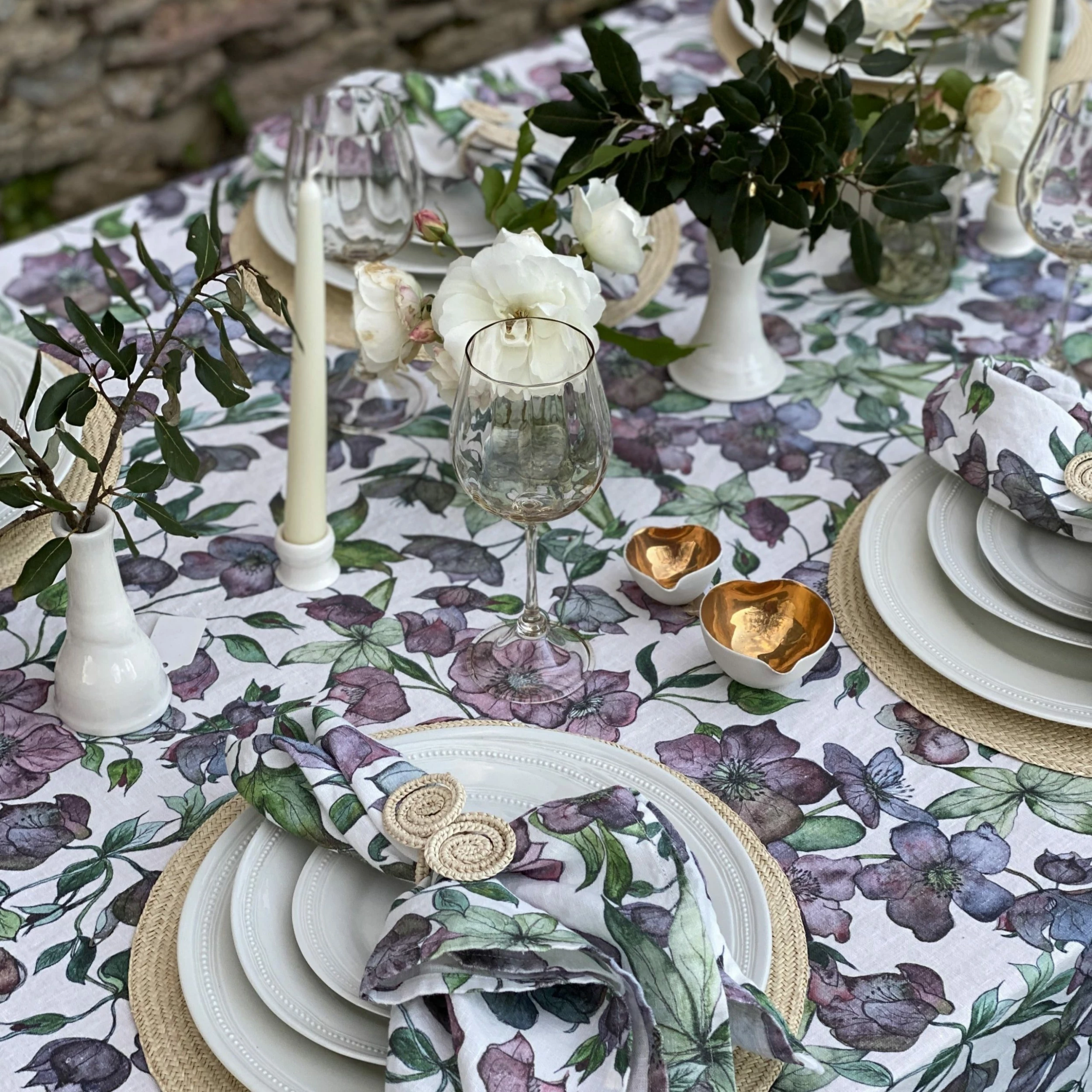Bertioli By Thyme Hellebore Linen Table Cloth Table Linens 5 Bertioli By Thyme Hellebore Linen Table Cloth Table Linens