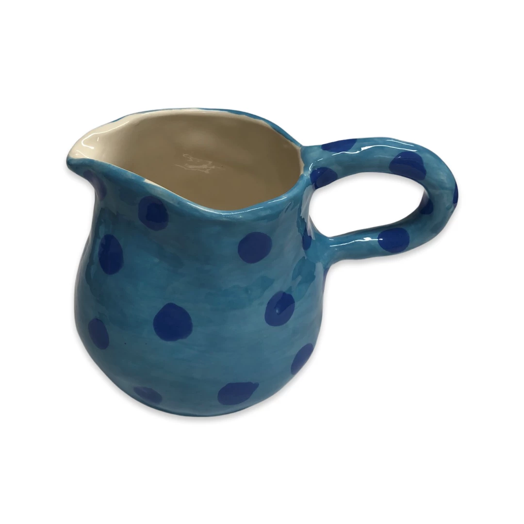 Lomito Large Jug With Blue Dots Ceramics 4 Lomito Large Jug With Blue Dots Ceramics