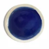 Thyme Hand Made Dinner Plate With Painted Deep Blue Centre