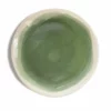 Thyme Ceramics Hand Made Dinner Plate With Painted Spring Green Centre