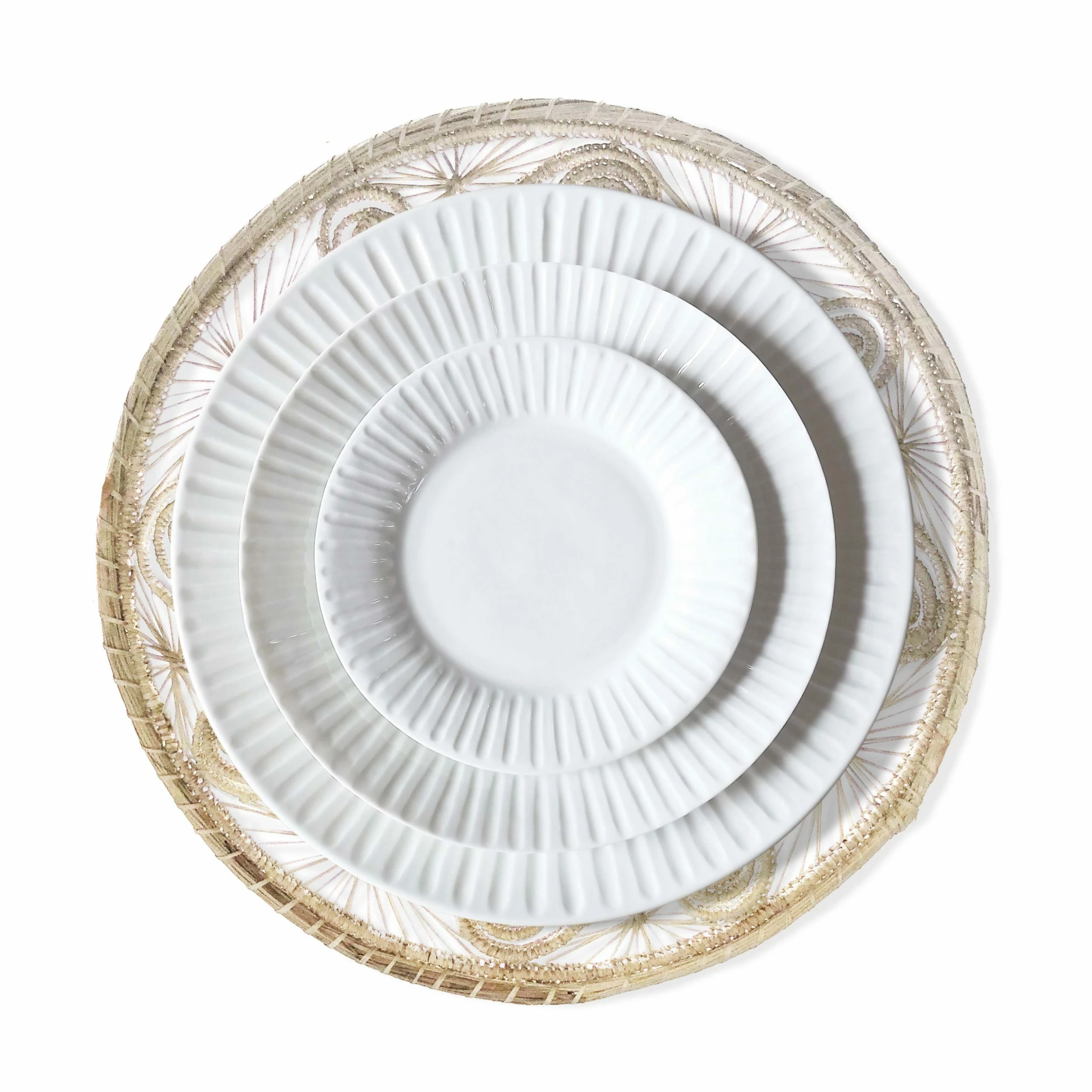 Colombia Collective Sandra Woven Palm Placemat - Natural 4 Colombia Collective Sandra Woven Palm Placemat - Natural
