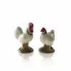 Quail Sussex Hen & Cockerel Salt & Pepper Shakers Ceramics