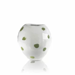 Lomito Vase With Green Dots Vases