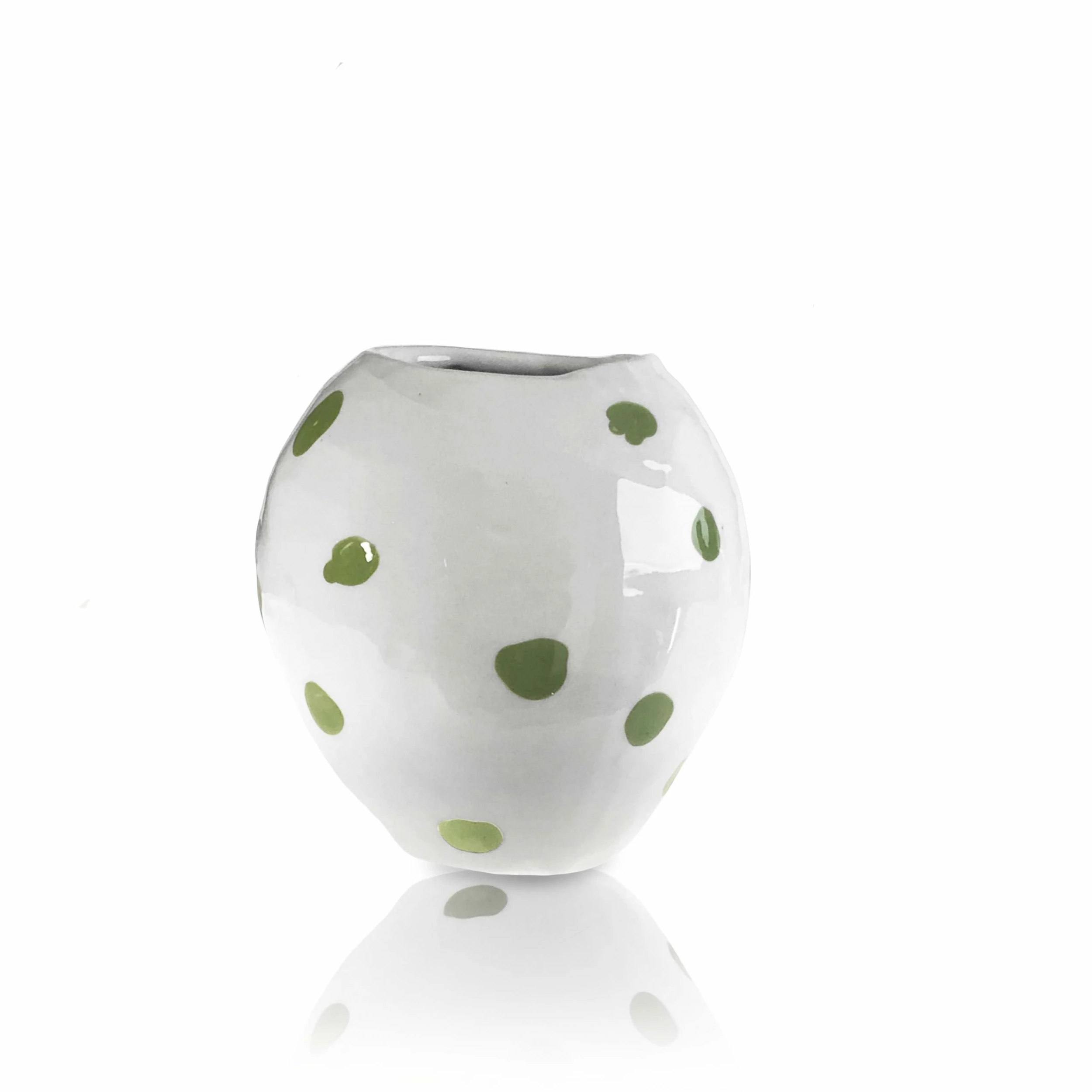 Lomito Vase With Green Dots Vases 3 Lomito Vase With Green Dots Vases