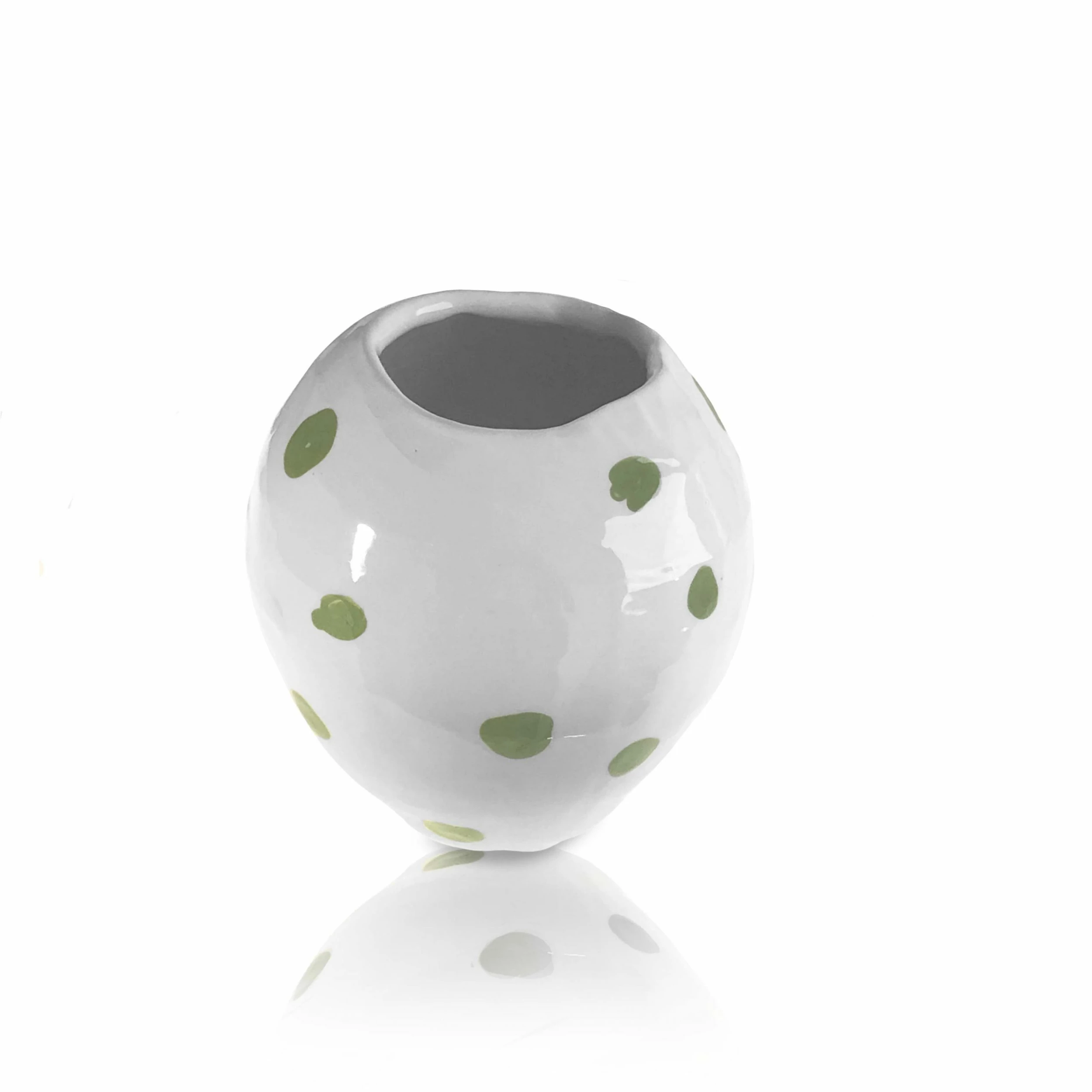 Lomito Vase With Green Dots Vases 4 Lomito Vase With Green Dots Vases