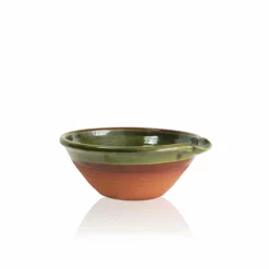 Thyme Small Lipped Farmhouse Bowl In Green Ceramics