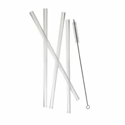 SERAX Juice Glass Straw Set Of 4 Drinkware