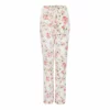 Bertioli By Thyme Silk Trousers In Pink Rose With Stripe