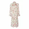 Bertioli By Thyme Silkwear Silk Robe In Pink Rose