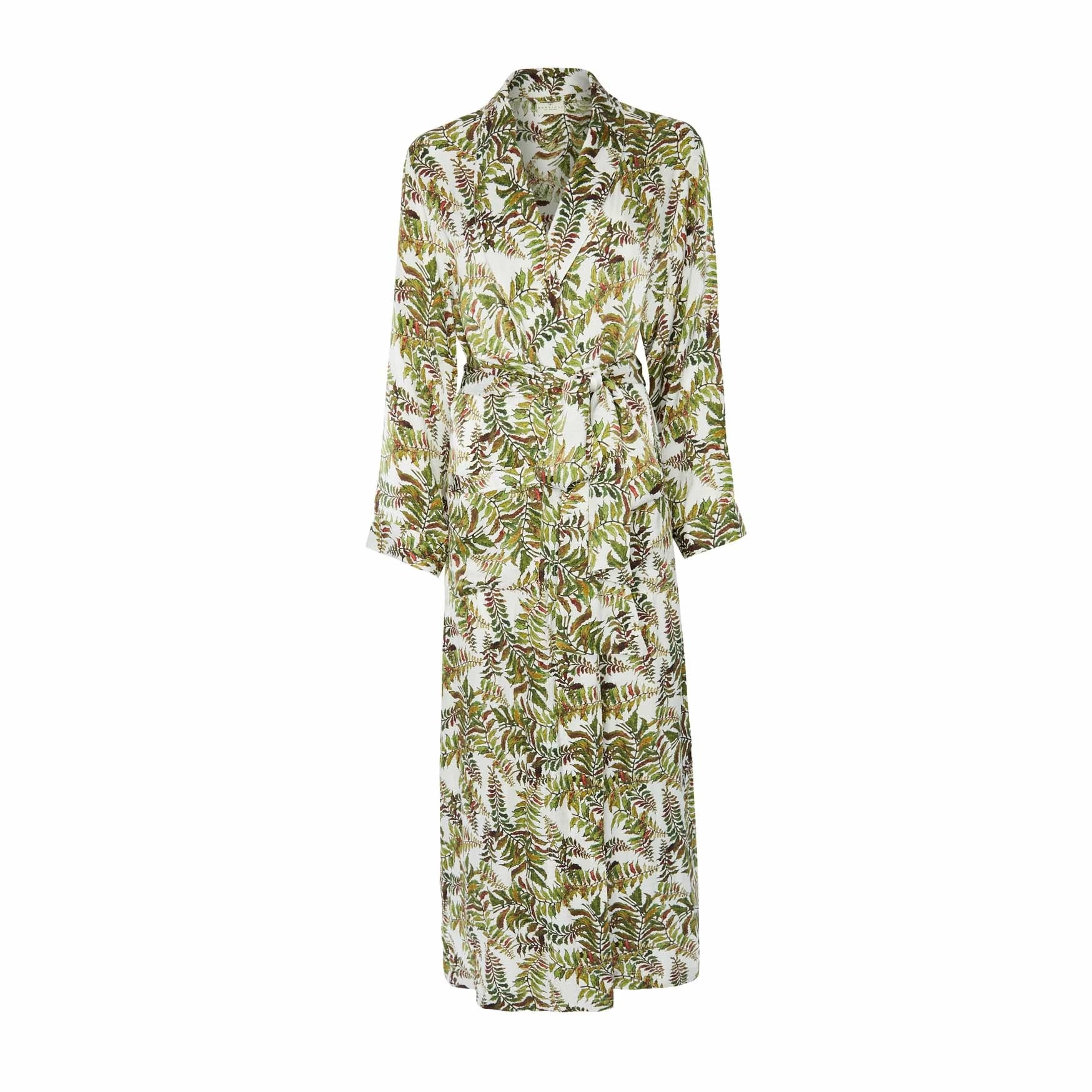 Bertioli By Thyme Silk Robe In Fern Silkwear 3 Bertioli By Thyme Silk Robe In Fern Silkwear