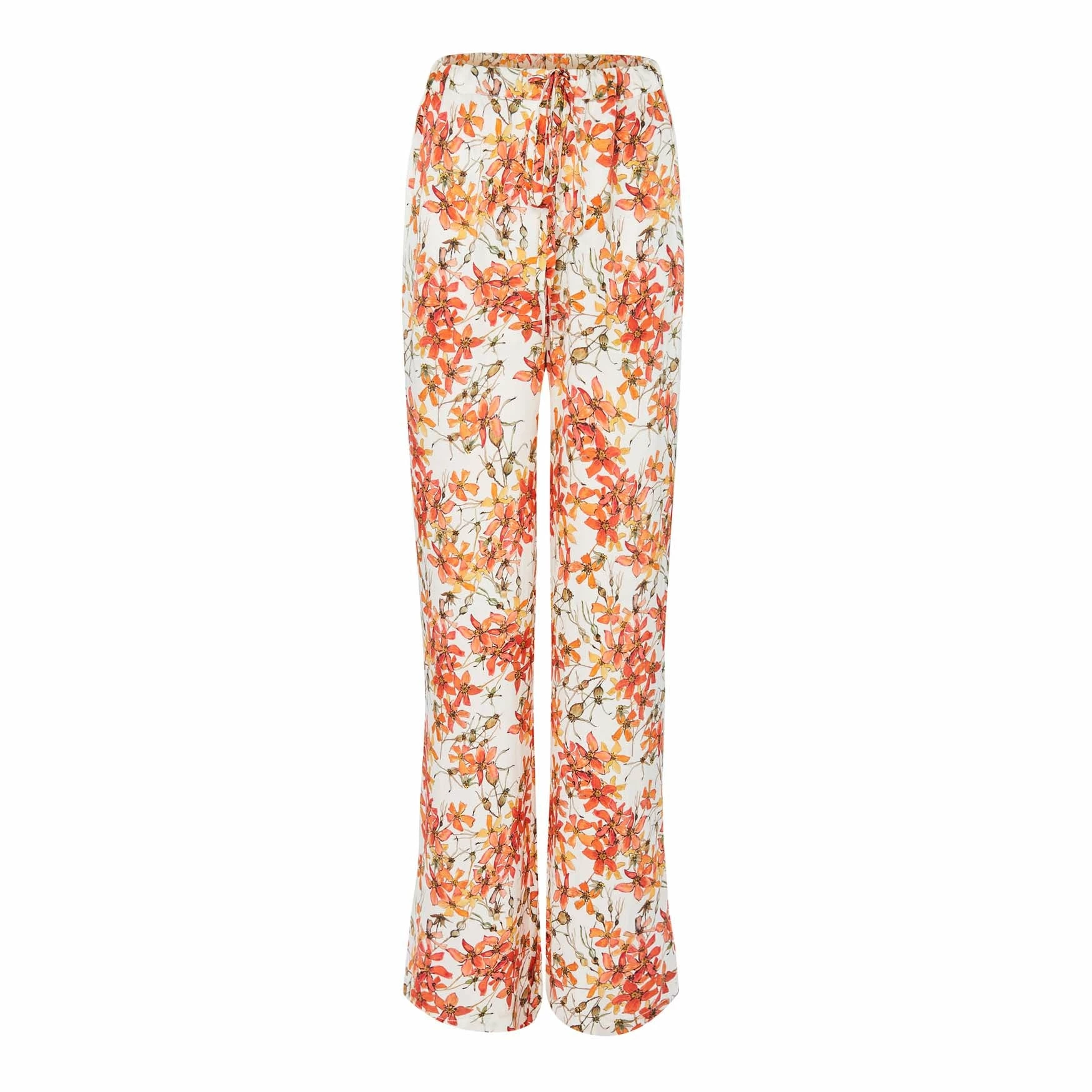 Bertioli By Thyme Silk Trousers In Wild Rose With Stripe 3 Bertioli By Thyme Silk Trousers In Wild Rose With Stripe